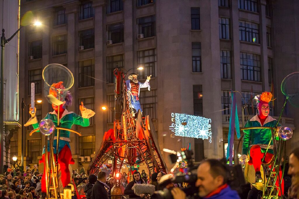 Desfile de Olentzero por Navidad