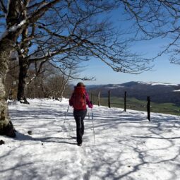 raquetas de nieve en el país vasco